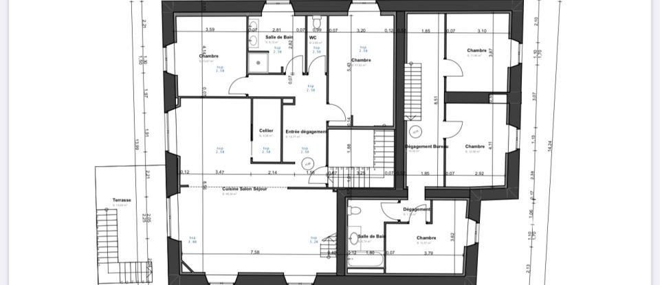 Maison traditionnelle 10 pièces de 270 m² à Crainvilliers (88140)