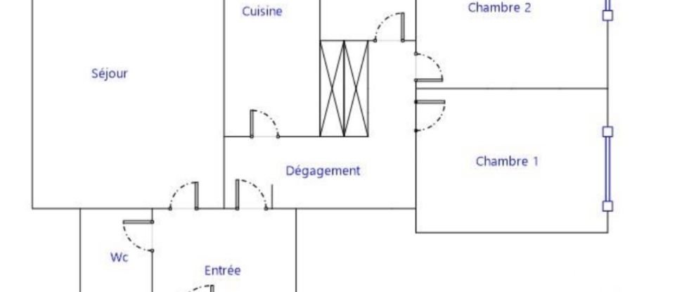 Appartement 3 pièces de 66 m² à Paris (75013)