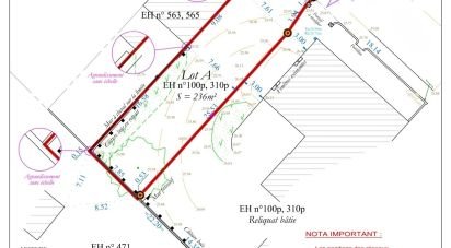 Land of 234 m² in Vertou (44120)