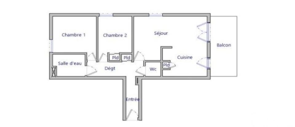 Apartment 3 rooms of 59 m² in Hérouville-Saint-Clair (14200)