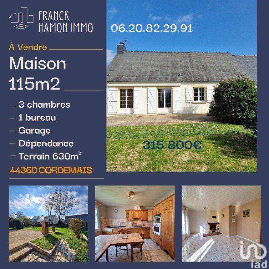 Maison 5 pièces de 115 m² à Cordemais (44360)