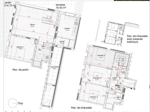 Apartment 5 rooms of 130 m² in Le Mans (72000)