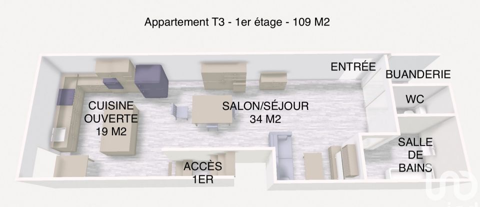 Building in Ham-les-Moines (08090) of 381 m²