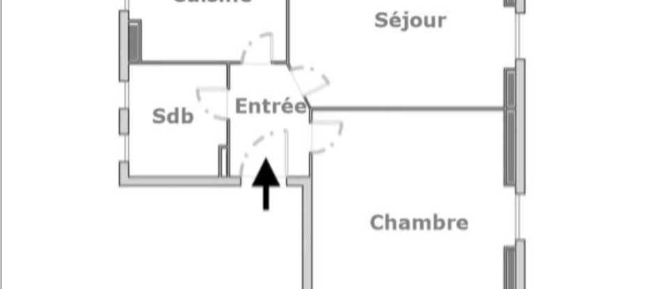 Appartement 2 pièces de 29 m² à Gennevilliers (92230)