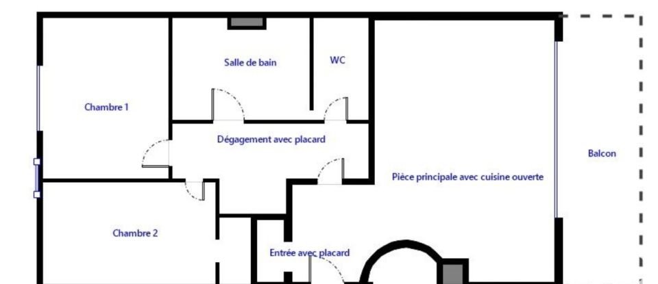 Apartment 4 rooms of 71 m² in Orly (94310)