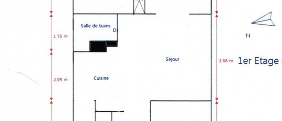 Apartment 4 rooms of 61 m² in Nantes (44100)