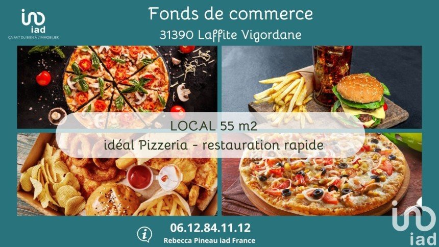 Pizzeria of 55 m² in Lafitte-Vigordane (31390)