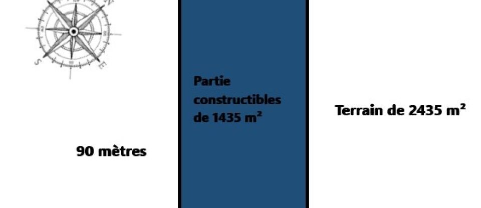 Land of 2,435 m² in Brin-sur-Seille (54280)