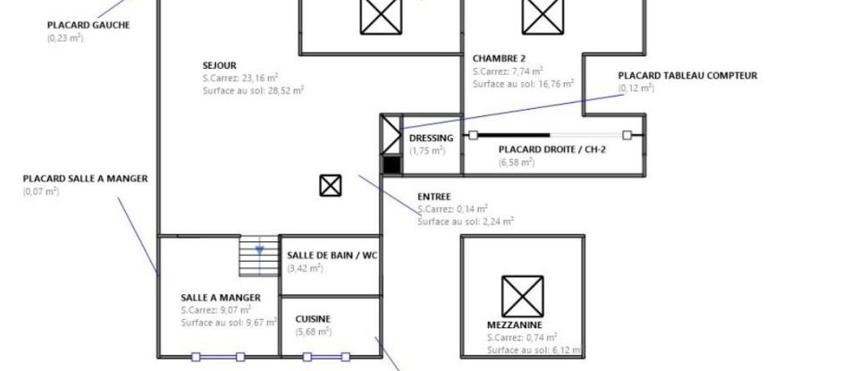 Apartment 4 rooms of 72 m² in Paris (75006)