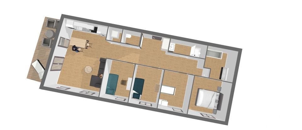 Apartment 5 rooms of 96 m² in Châtenay-Malabry (92290)