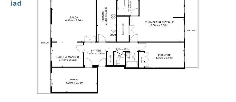 Appartement 5 pièces de 121 m² à Nogent-sur-Marne (94130)