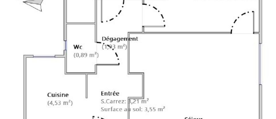 Appartement 2 pièces de 48 m² à Paris (75005)