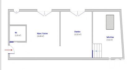 Apartment 2 rooms of 37 m² in L'Haÿ-les-Roses (94240)