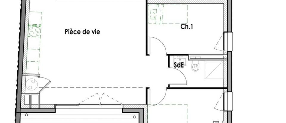 Appartement 3 pièces de 62 m² à Quiberon (56170)