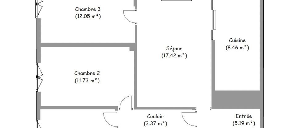 Appartement 4 pièces de 75 m² à Le Blanc-Mesnil (93150)