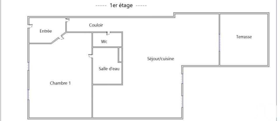 Appartement 2 pièces de 55 m² à Compiègne (60200)