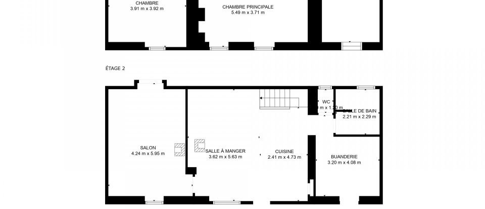 Maison de campagne 5 pièces de 125 m² à Dontreix (23700)