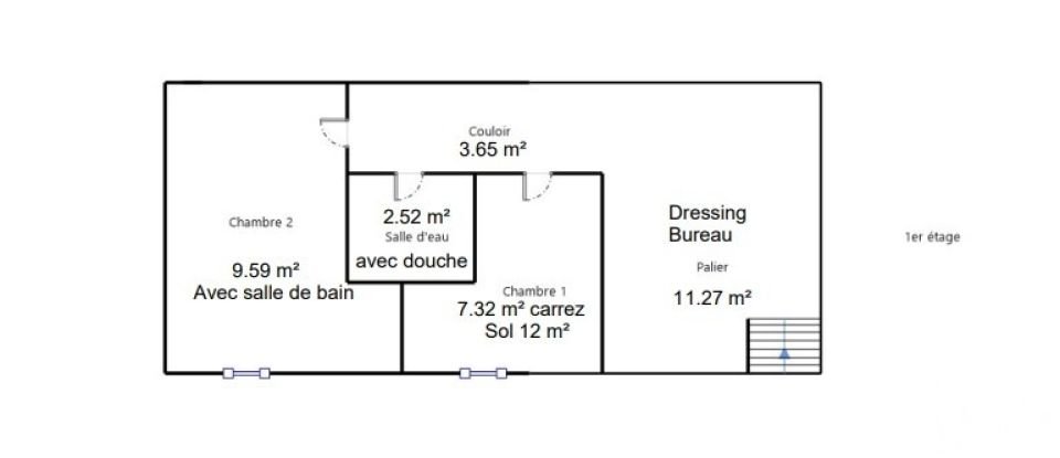 Duplex 4 pièces de 80 m² à Évreux (27000)