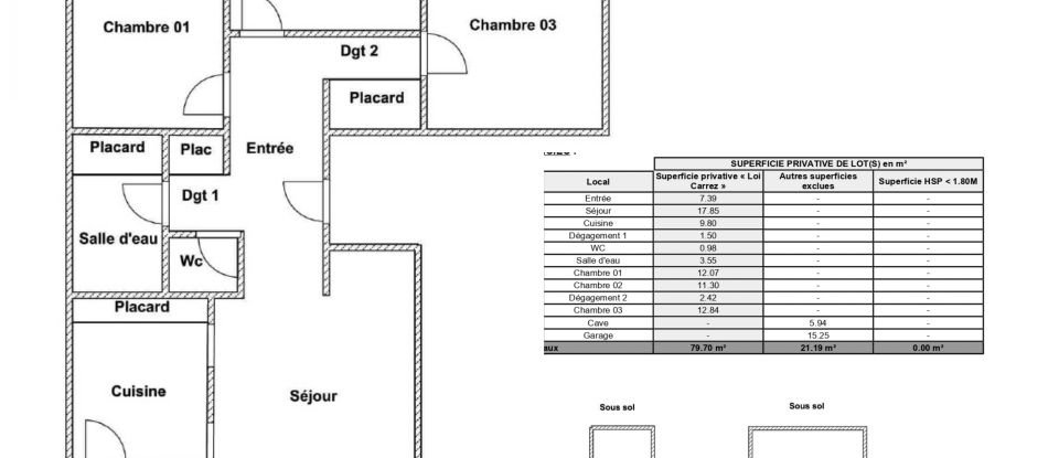 Appartement 4 pièces de 80 m² à Cran-Gevrier (74960)