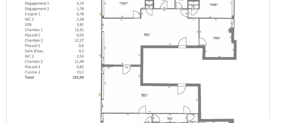 Appartement 7 pièces de 153 m² à Boulogne-Billancourt (92100)