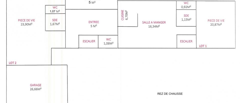 Traditional house 6 rooms of 150 m² in Nantes (44300)