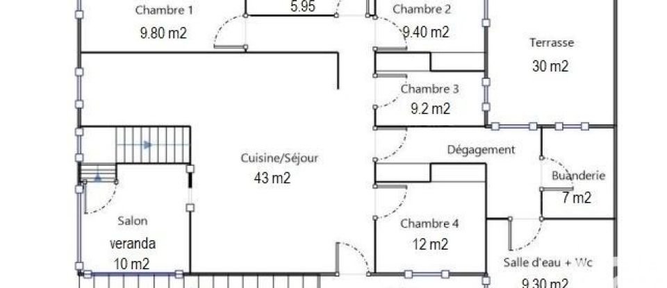 Pavillon 5 pièces de 130 m² à Magalas (34480)