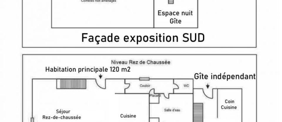 Maison 7 pièces de 160 m² à La Canourgue (48500)