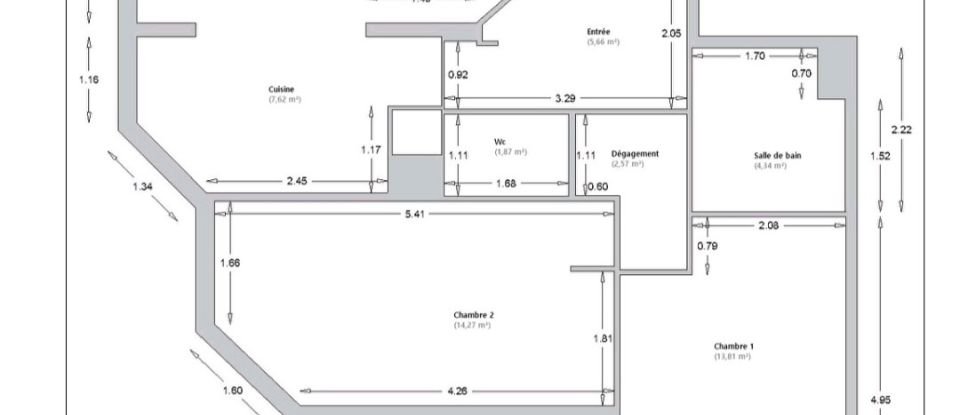 Appartement 3 pièces de 69 m² à Châtillon (92320)