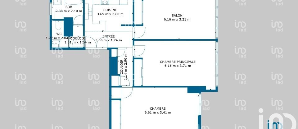 Appartement 4 pièces de 89 m² à Nancy (54000)