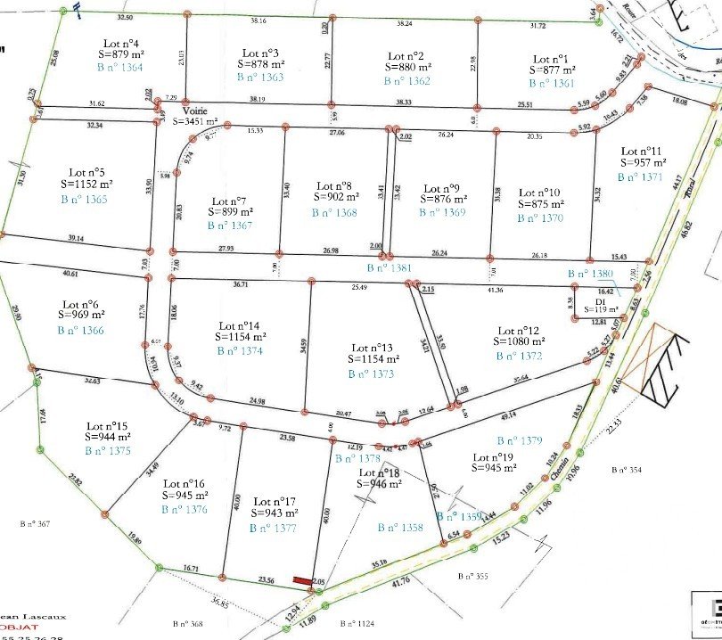 Land of 1,080 m² in Saint-Bonnet-l'Enfantier (19410)