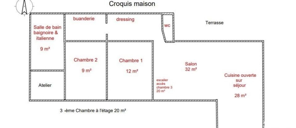 House 5 rooms of 108 m² in Sylvains-Lès-Moulins (27240)