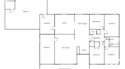 Maison 5 pièces de 134 m² à Martillac (33650)