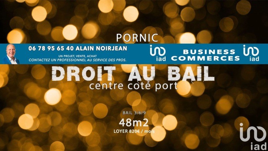 Droit au bail de 48 m² à Pornic (44210)