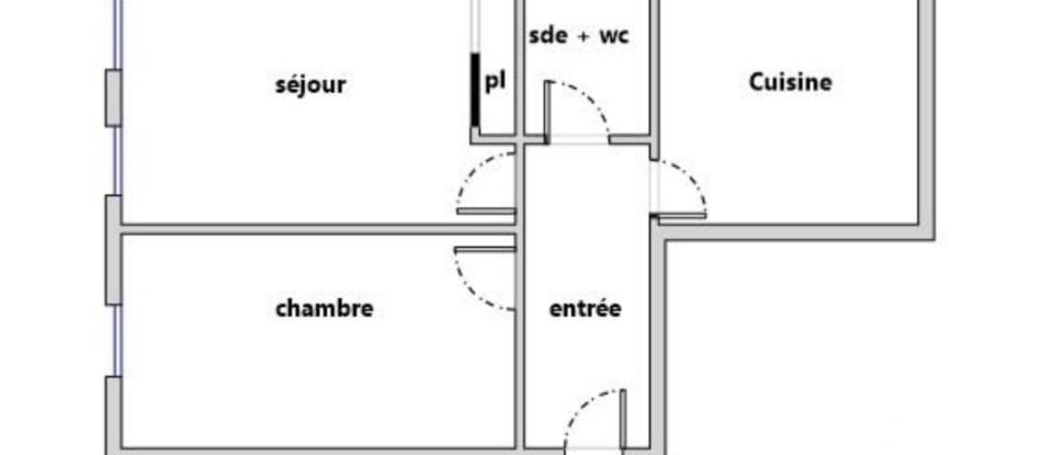 Appartement 2 pièces de 36 m² à Caen (14000)