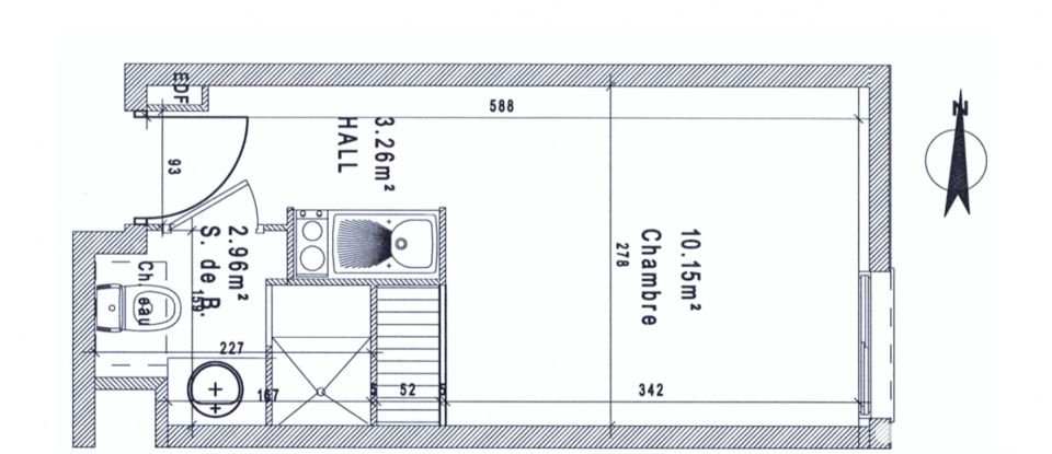 Studio 1 pièce de 16 m² à Le Tholonet (13100)