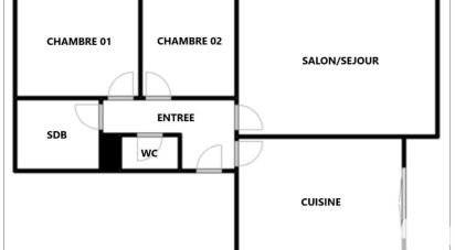 Apartment 4 rooms of 68 m² in Sin-le-Noble (59450)