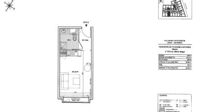 Studio 1 room of 23 m² in Clermont-Ferrand (63000)