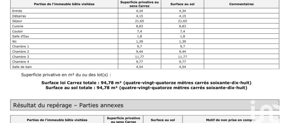 Appartement 5 pièces de 95 m² à Bobigny (93000)