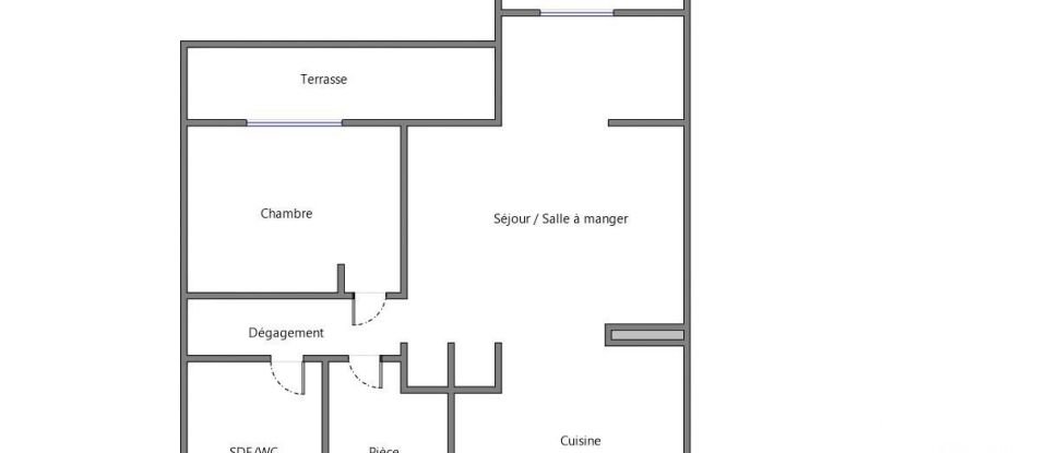 Appartement 2 pièces de 63 m² à Magny-le-Hongre (77700)