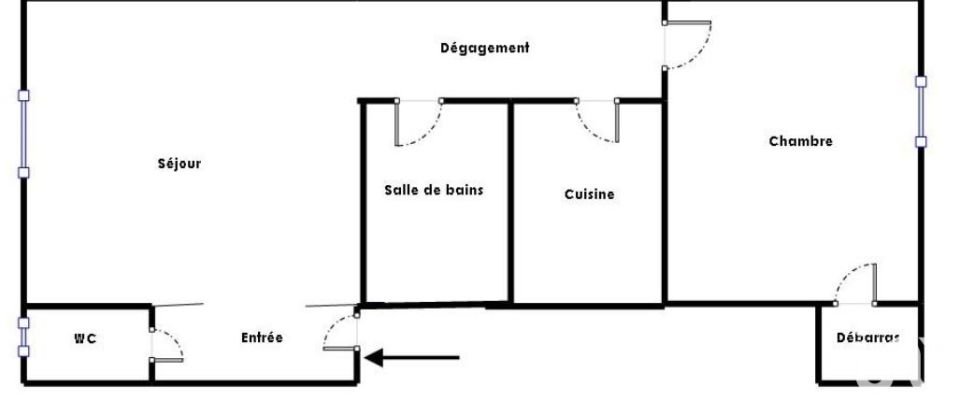 Apartment 3 rooms of 53 m² in Nantes (44200)