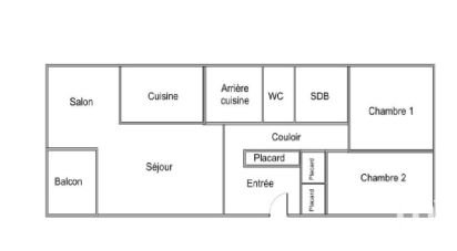 Apartment 3 rooms of 69 m² in Évreux (27000)