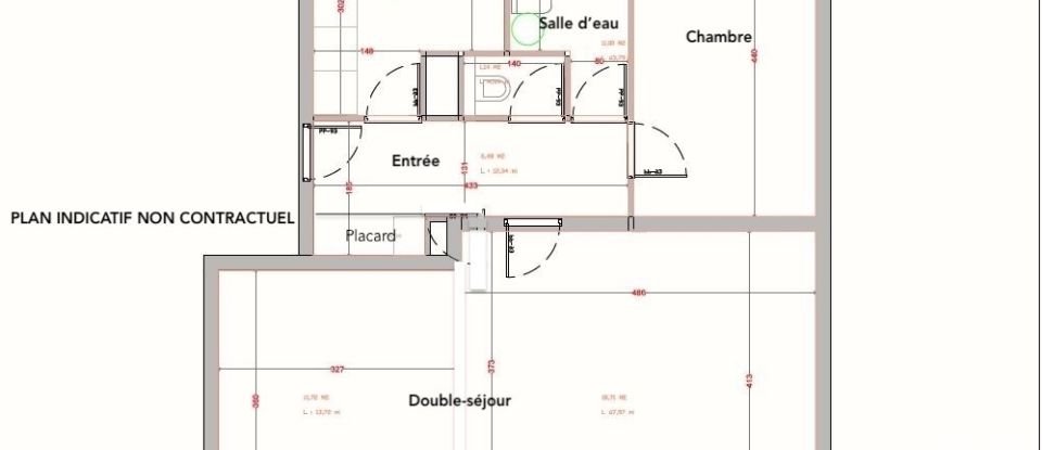 Appartement 3 pièces de 60 m² à Rueil-Malmaison (92500)