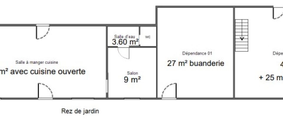 Longère 6 pièces de 104 m² à La Baronnie (27220)