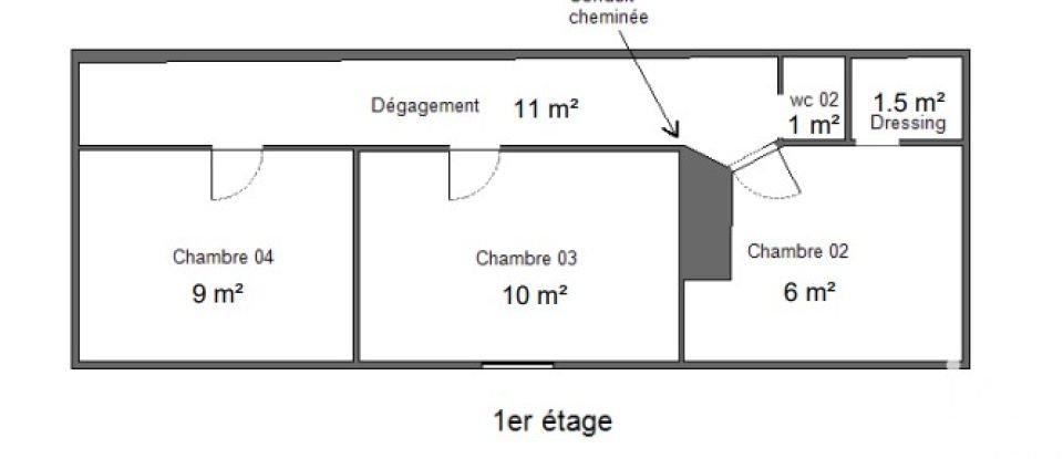 Longère 6 pièces de 104 m² à La Baronnie (27220)