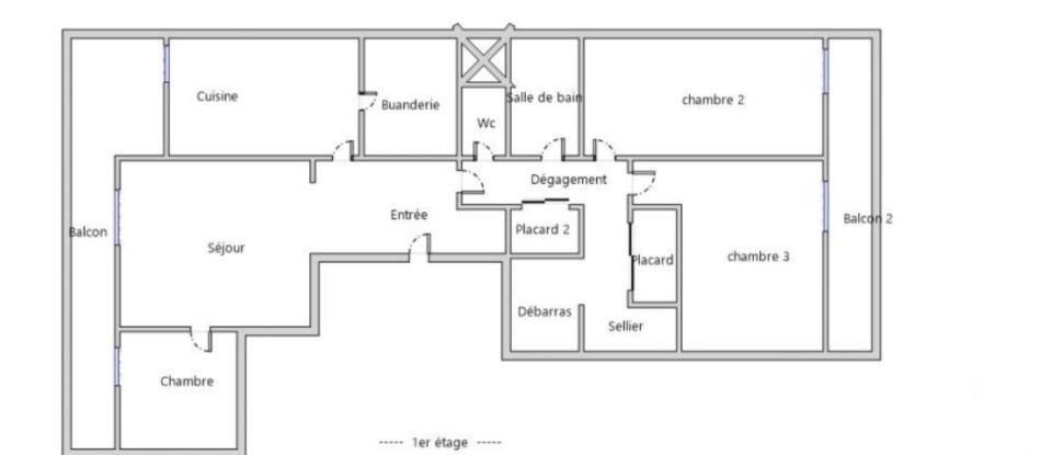 Appartement 4 pièces de 107 m² à Villeurbanne (69100)