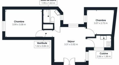 Appartement 3 pièces de 44 m² à Paris (75004)