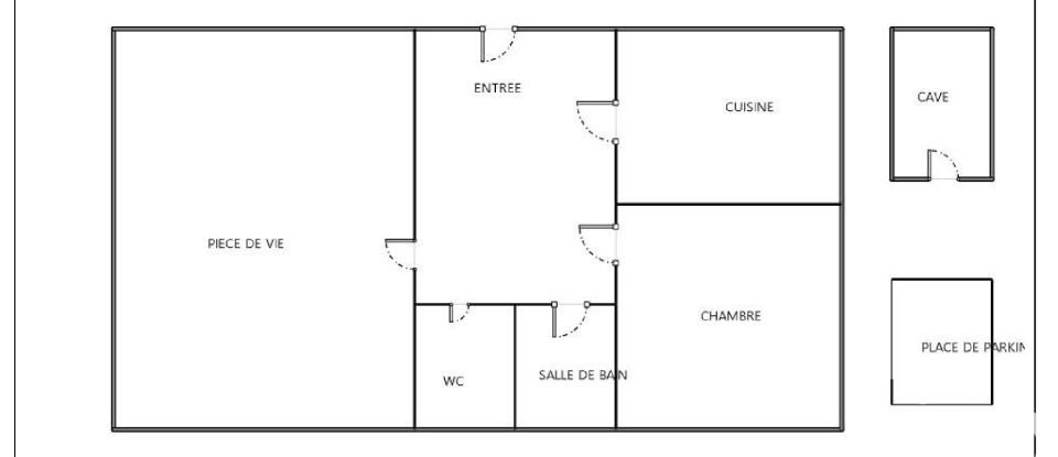 Appartement 2 pièces de 54 m² à Nantes (44000)