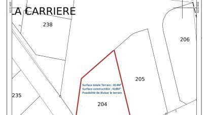 Land of 814 m² in Saint-Mars-de-Coutais (44680)