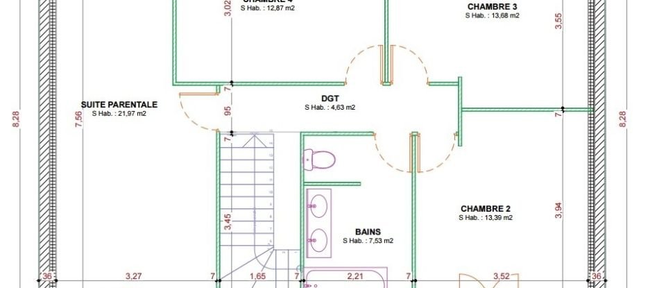 Maison 7 pièces de 138 m² à Plainval (60130)