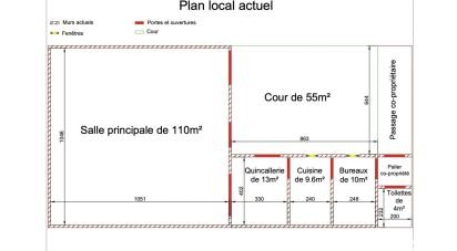 Murs commerciaux de 190 m² à - (94350)